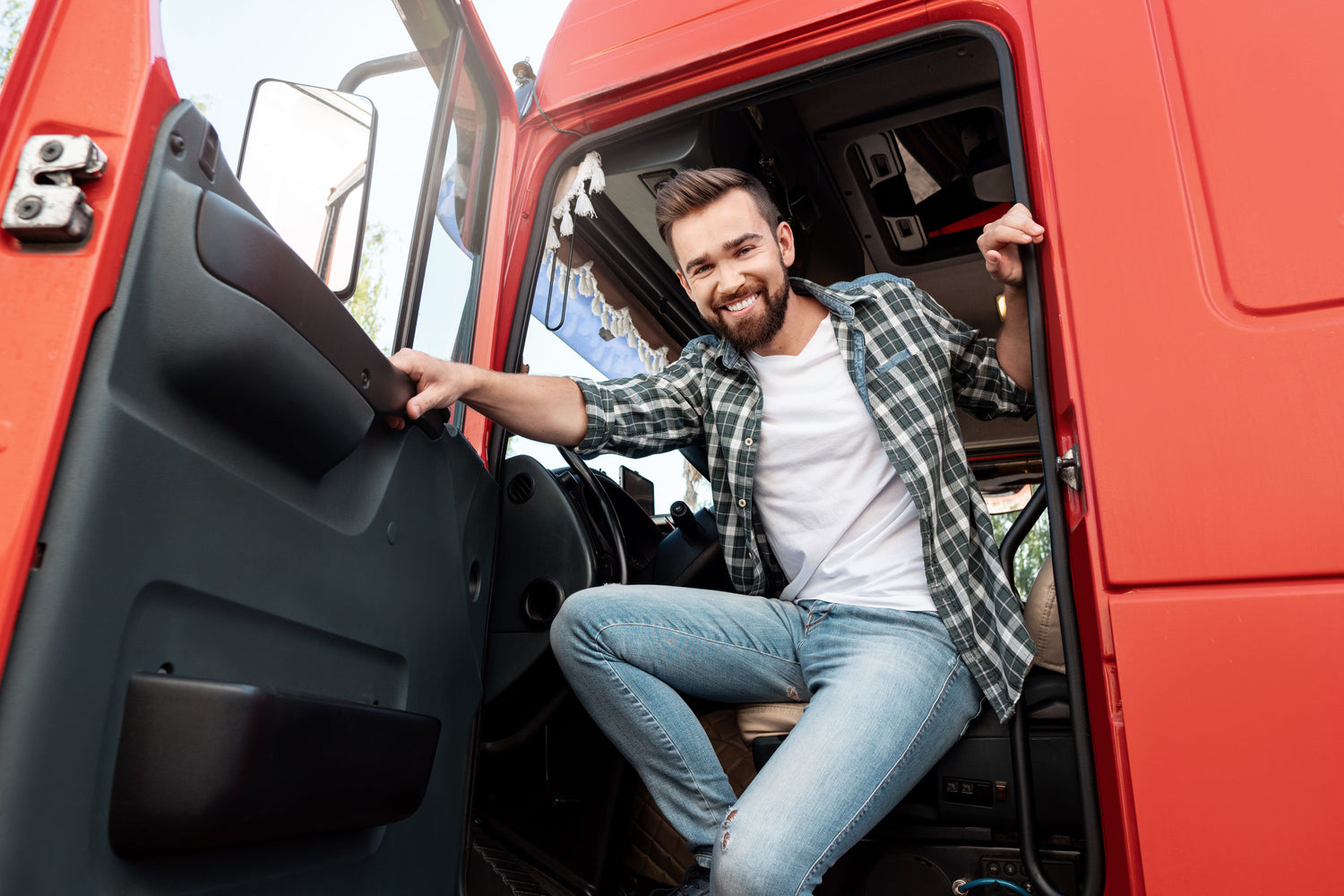 DE Süd Berufskraftfahrer in einem LKW