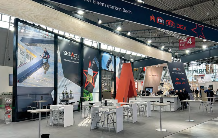 Messestand Zedach-Gruppe Dach + Holz 2025